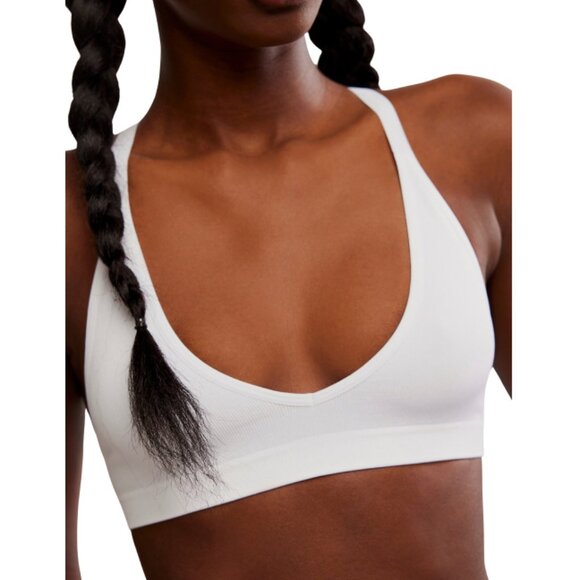 FREE PEOPLE White Strappy Back Seamless Bra - Picture 1 of 2